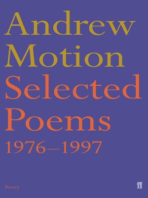 cover image of Selected Poems of Andrew Motion